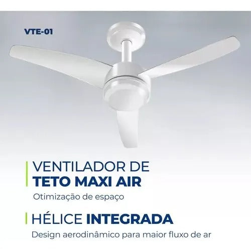 Ventilador De Teto Air Maxi Vte-01 Mondial 3 Pas 125w Ventilador De Teto Air Maxi Vte-01 Mondial 3 Pas 125w